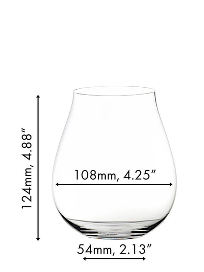 RIEDEL 0414/67 THE O WINE TUMBLER Neue Welt Pinot Noir Glas 2er Set – Bild 2