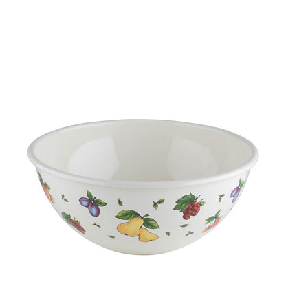 RIESS 0465-068 Obst- und Salatschüssel 26 cm, 4 L, Emaille, FRUIT GARDEN