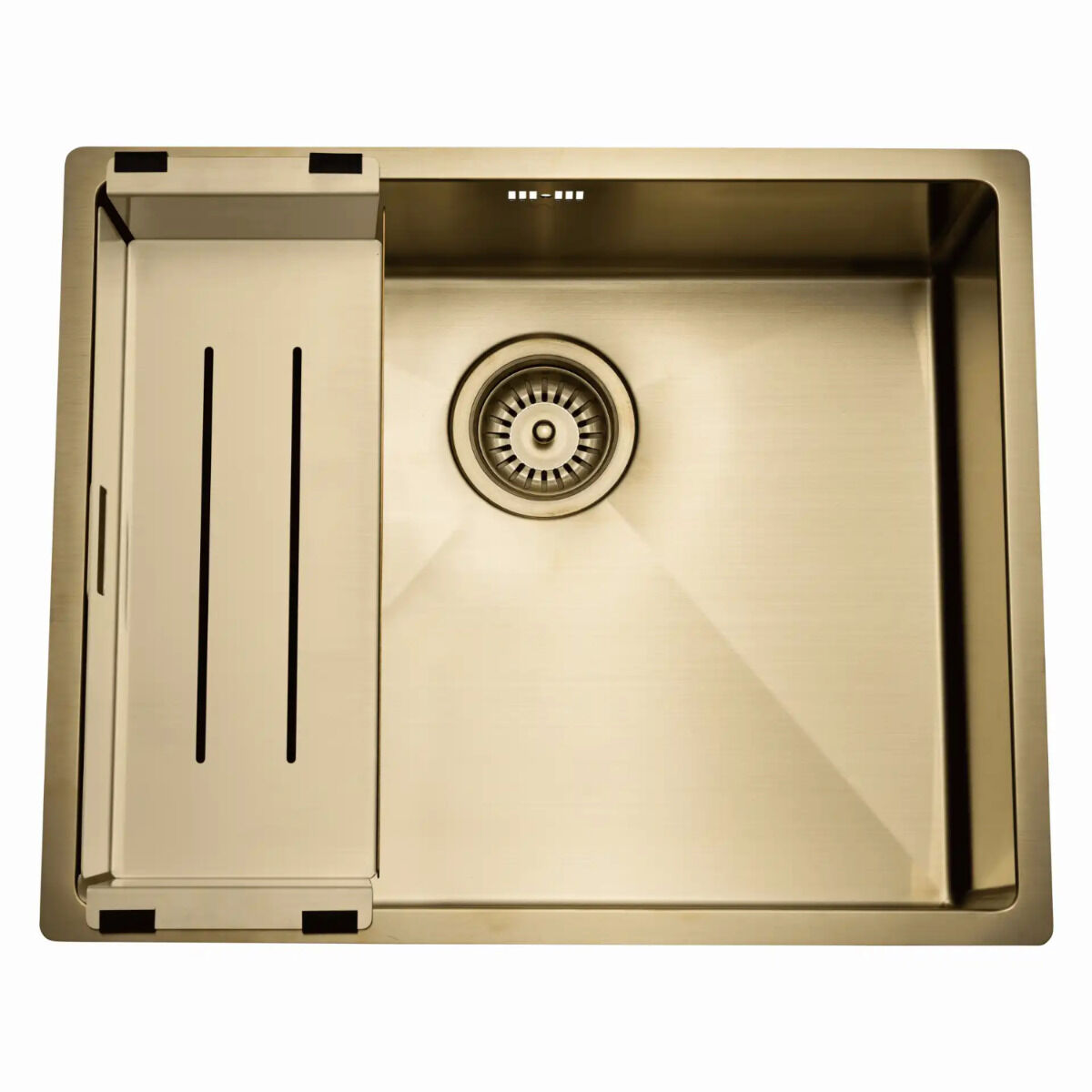 LAVABO Resteschale L-K10007M für KUBUS Spülen, PVD Messing / Restebecken / Abtropfschale – Bild 4