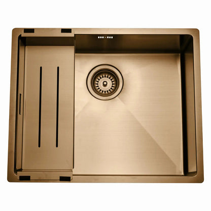 LAVABO Resteschale L-K10007S für KUBUS Spülen, PVD Sand / Restebecken / Abtropfschale – Bild 3