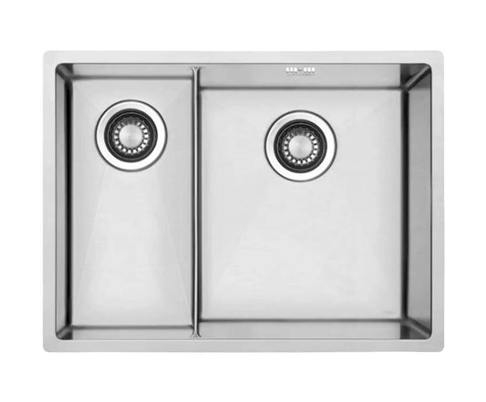 Lavabo KUBUS 1.5 soft slim Edelstahlspüle mit Raumsparventil / Spüle / Lavabo / Designspüle