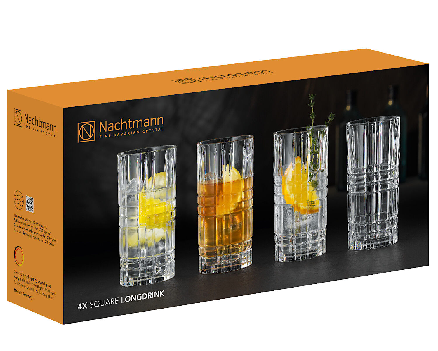 NACHTMANN 101049 SQUARE Longdrinkglas 4er Set – Bild 4