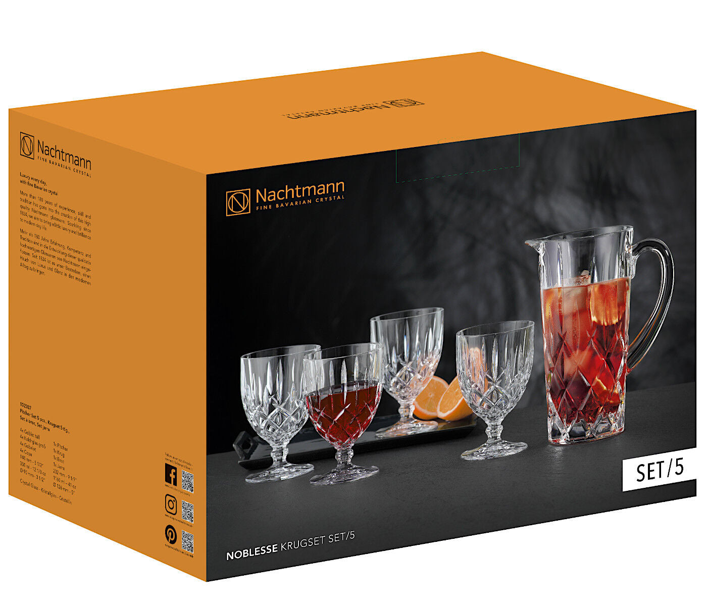 NACHTMANN 102387 NOBLESSE Krug Set 5-tlg. – Bild 4