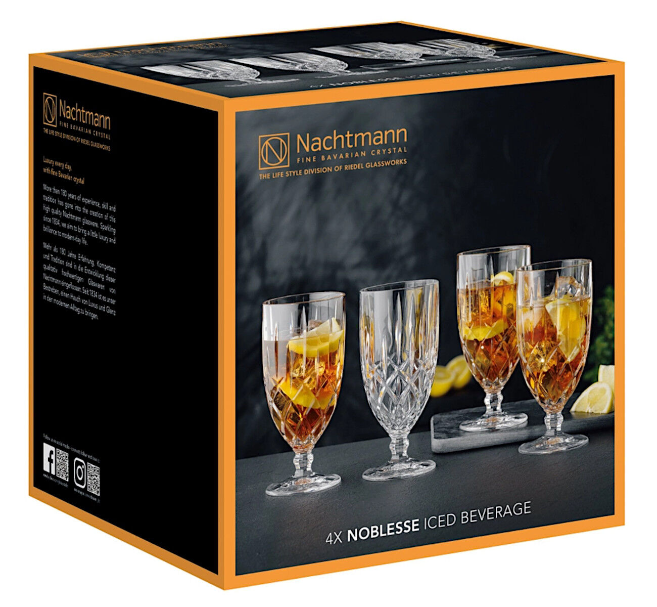 NACHTMANN 102556 NOBLESSE Bierglas, Eisteeglas 4er Set – Bild 4