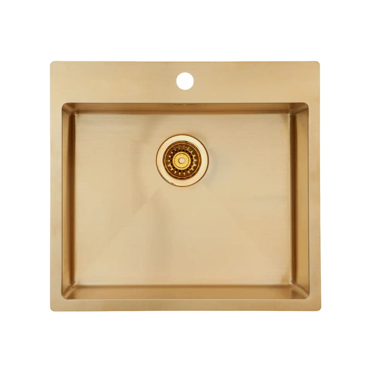 Lavabo Spüle KUBUS 540 soft, massives Messing, mit Ablaufventil, ab Schrankbreite 60 cm