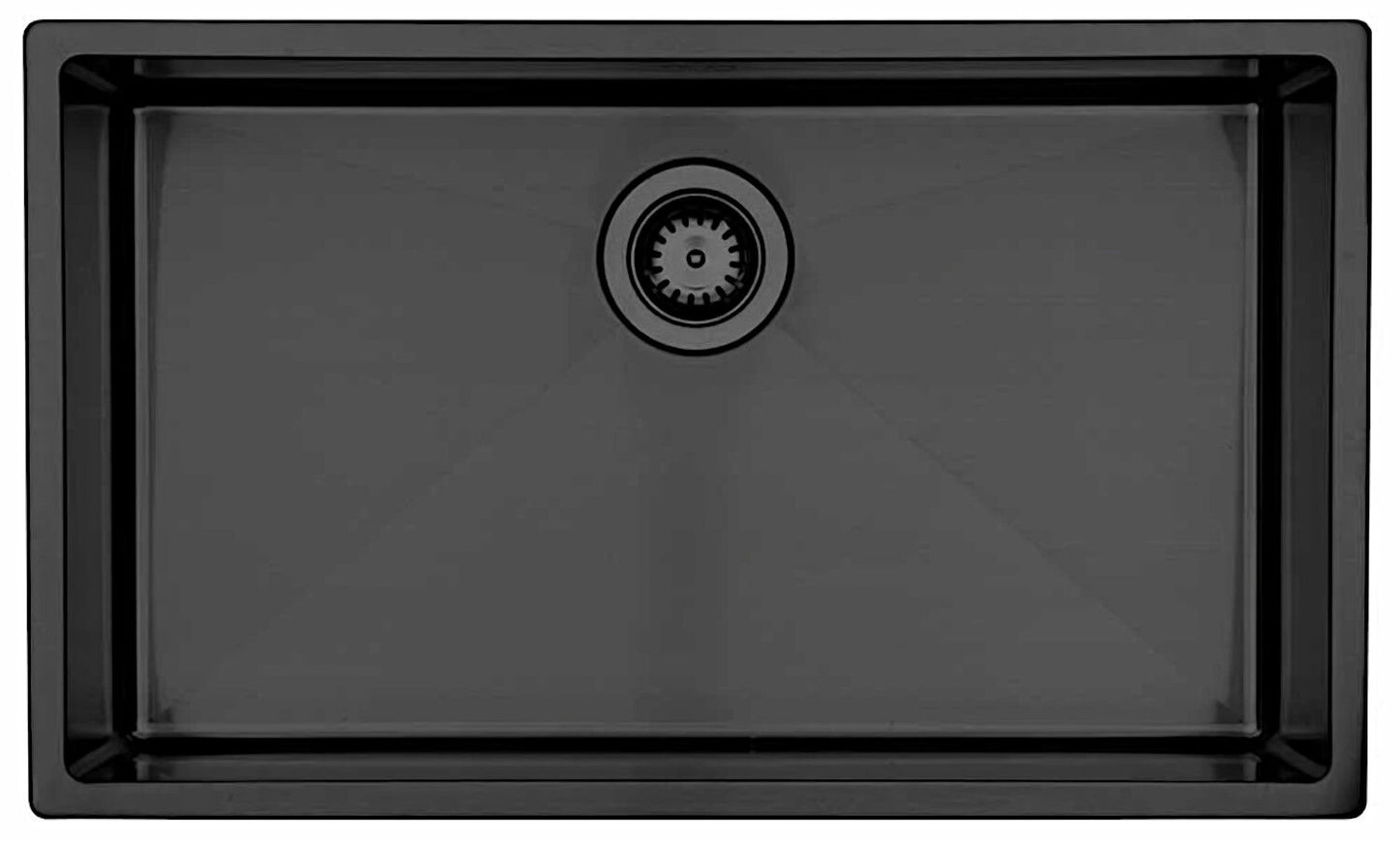 Lavabo Edelstahlspüle KUBUS 700 soft PVD - Shadow mit Raumsparventil / Spüle / Designspüle