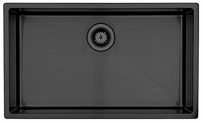 Lavabo Edelstahlspüle KUBUS 700 soft PVD - Shadow mit Raumsparventil / Spüle / Designspüle