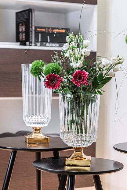 NACHTMANN 104160 MINERVA Vase mit Fuß GOLD 32 cm – Bild 7