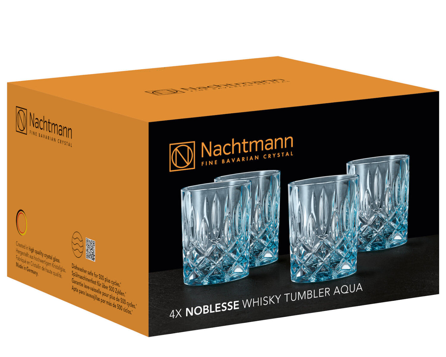 NACHTMANN 104193 NOBLESSE Whisky Tumbler AQUA 4er Set – Bild 4