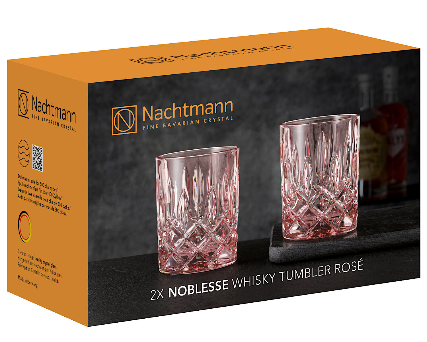NACHTMANN 104240 NOBLESSE Whisky Tumbler ROSÉ 2er Set – Bild 4