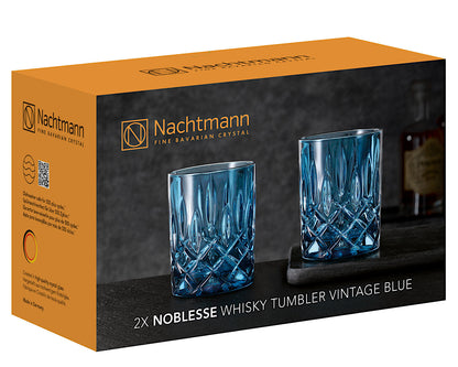 NACHTMANN 104243 NOBLESSE Whisky Tumbler VINTAGE BLUE 2er Set – Bild 4