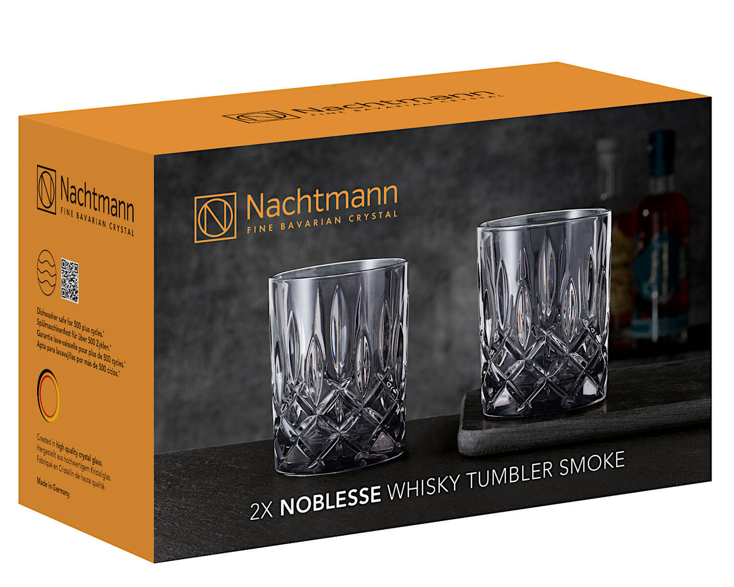 NACHTMANN 104245 NOBLESSE Whisky Tumbler SMOKE 2er Set – Bild 4