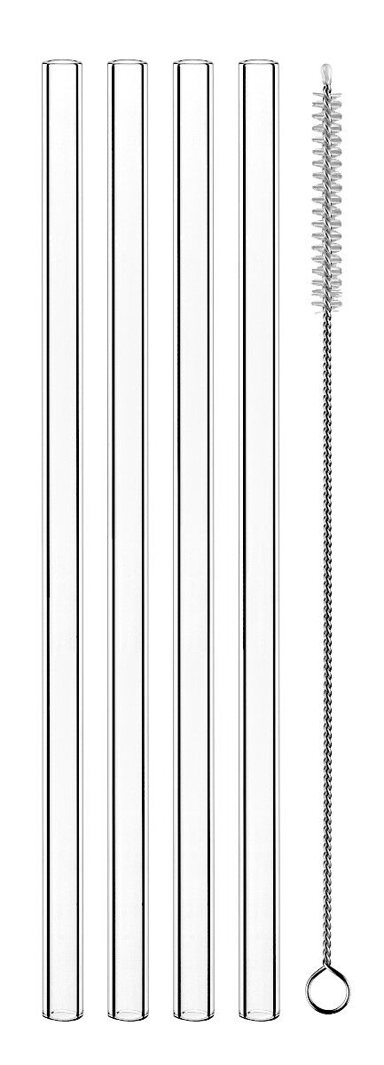NACHTMANN 104671 NOBLESSE Latte Macchiato Gläser 4er Set und Glastrinkhalme – Bild 5