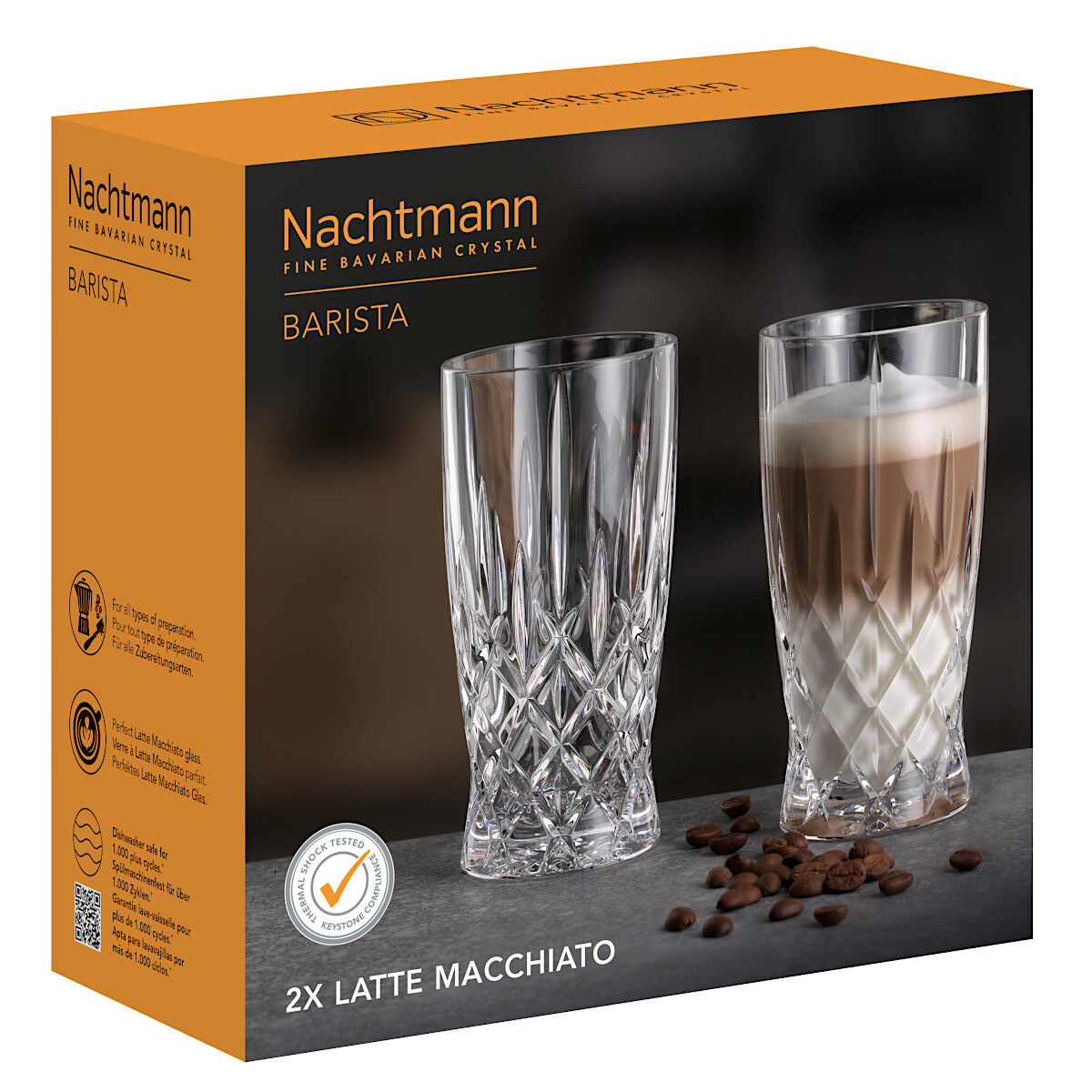 NACHTMANN 104893 NOBLESSE BARISTA Latte Macchiato Gläser 2er Set – Bild 4
