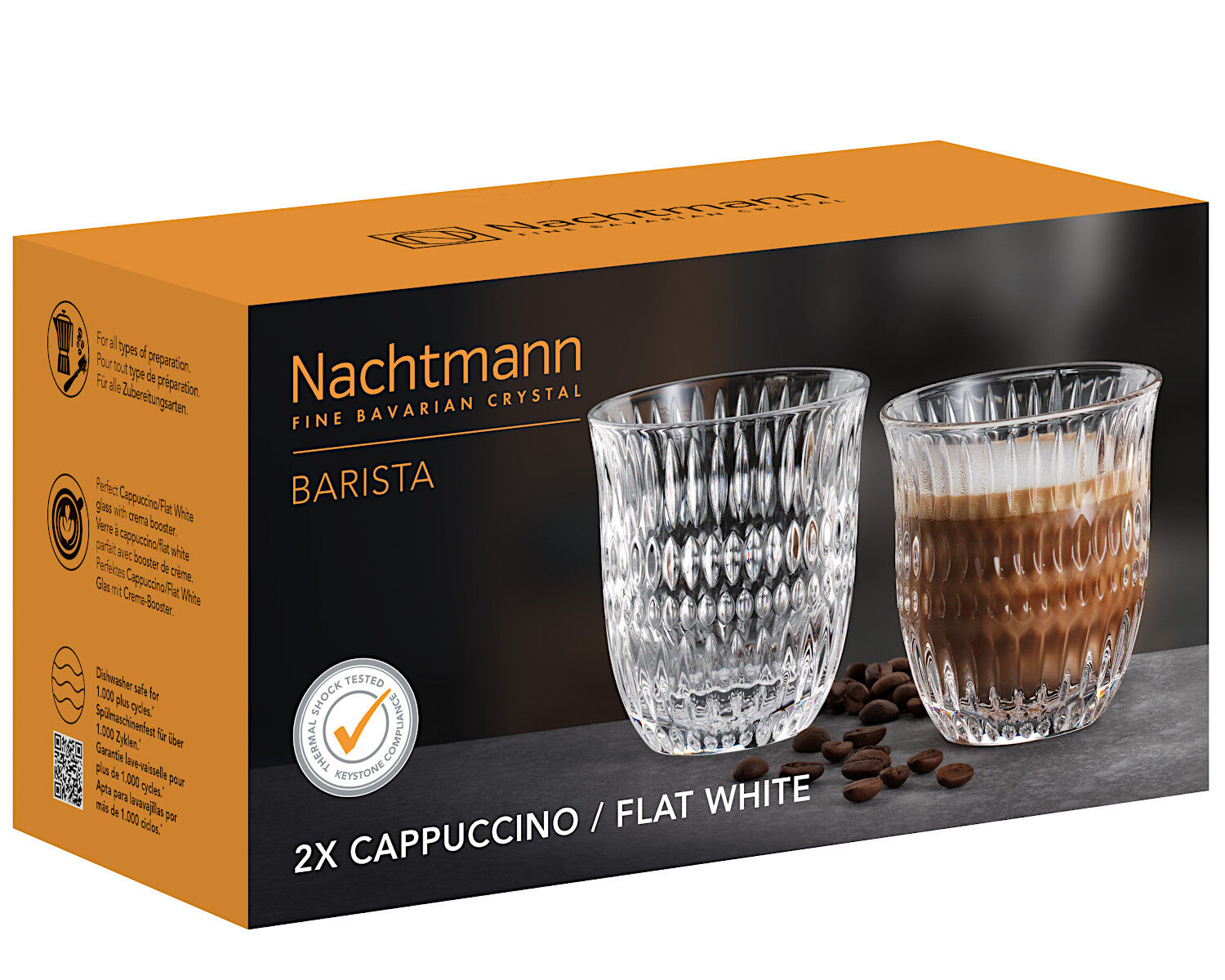 NACHTMANN 104898 ETHNO BARISTA Cappuccino / Flat White 2er Set – Bild 4