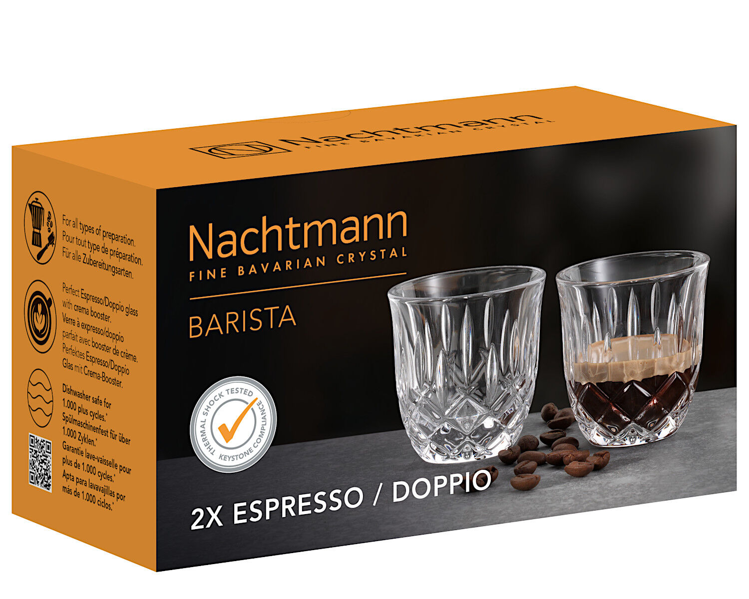 NACHTMANN 104905 NOBLESSE BARISTA Espresso / Doppio Glas 2er Set – Bild 4
