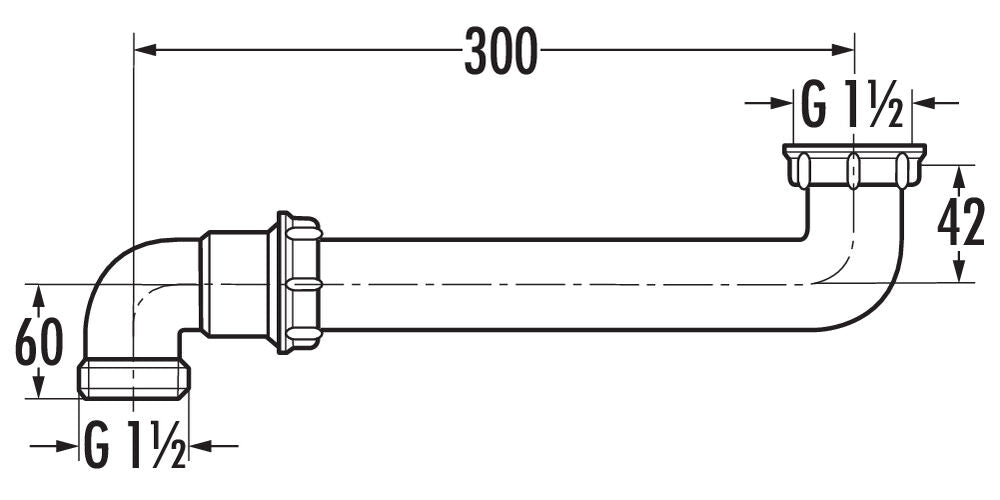 Raumspar-Verbinder / Spülen-Ablaufverbindung / Siphon-Verlagerung – Bild 2