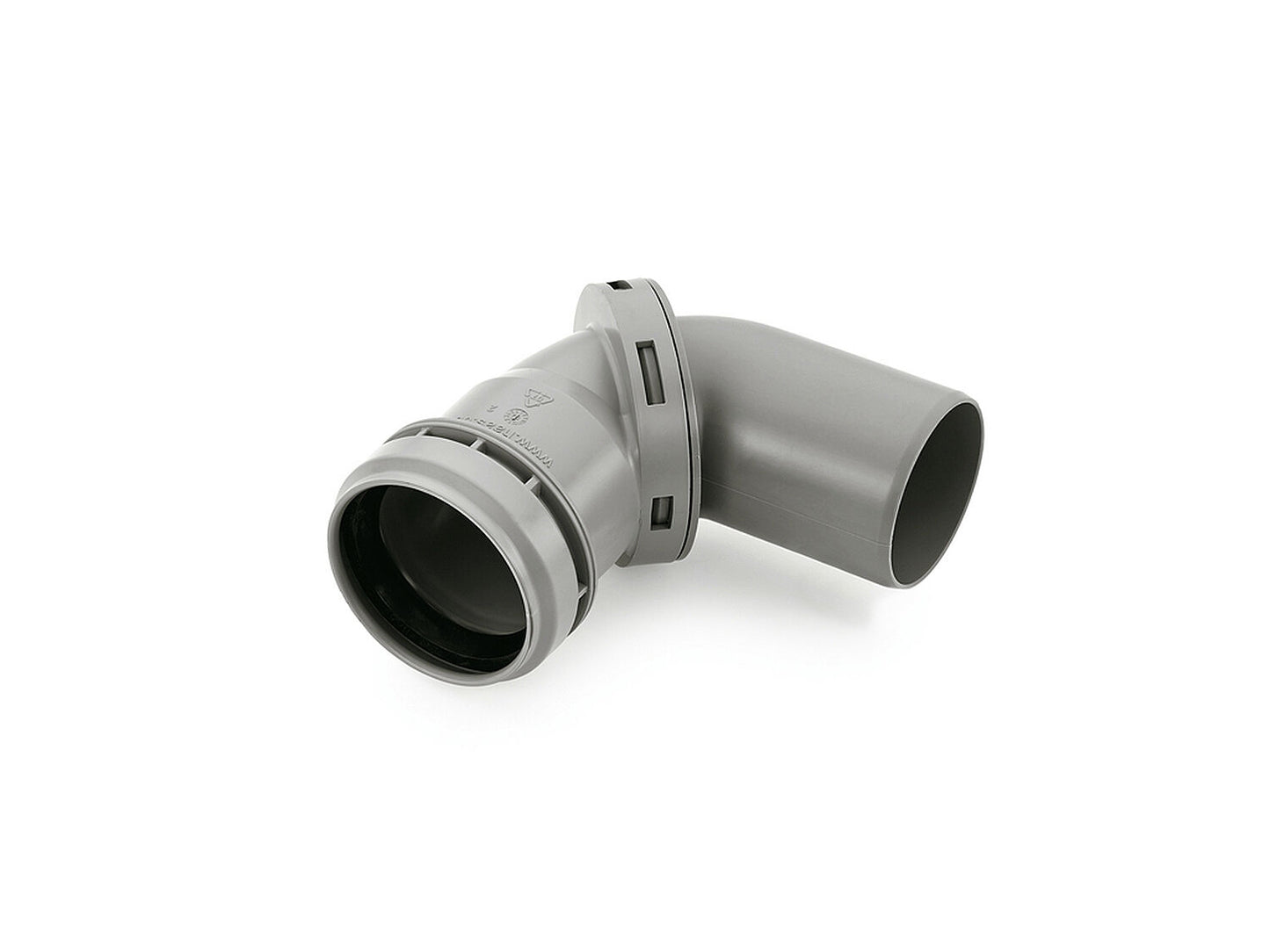 HTB-S Bogen stufenlos DN 50 - stufenlos verstellbarer Winkel 0-87 Grad / Spülenzubehör