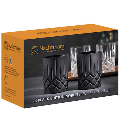 NACHTMANN 105394 NOBLESSE Whisky Tumbler SCHWARZ 2er Set – Bild 4