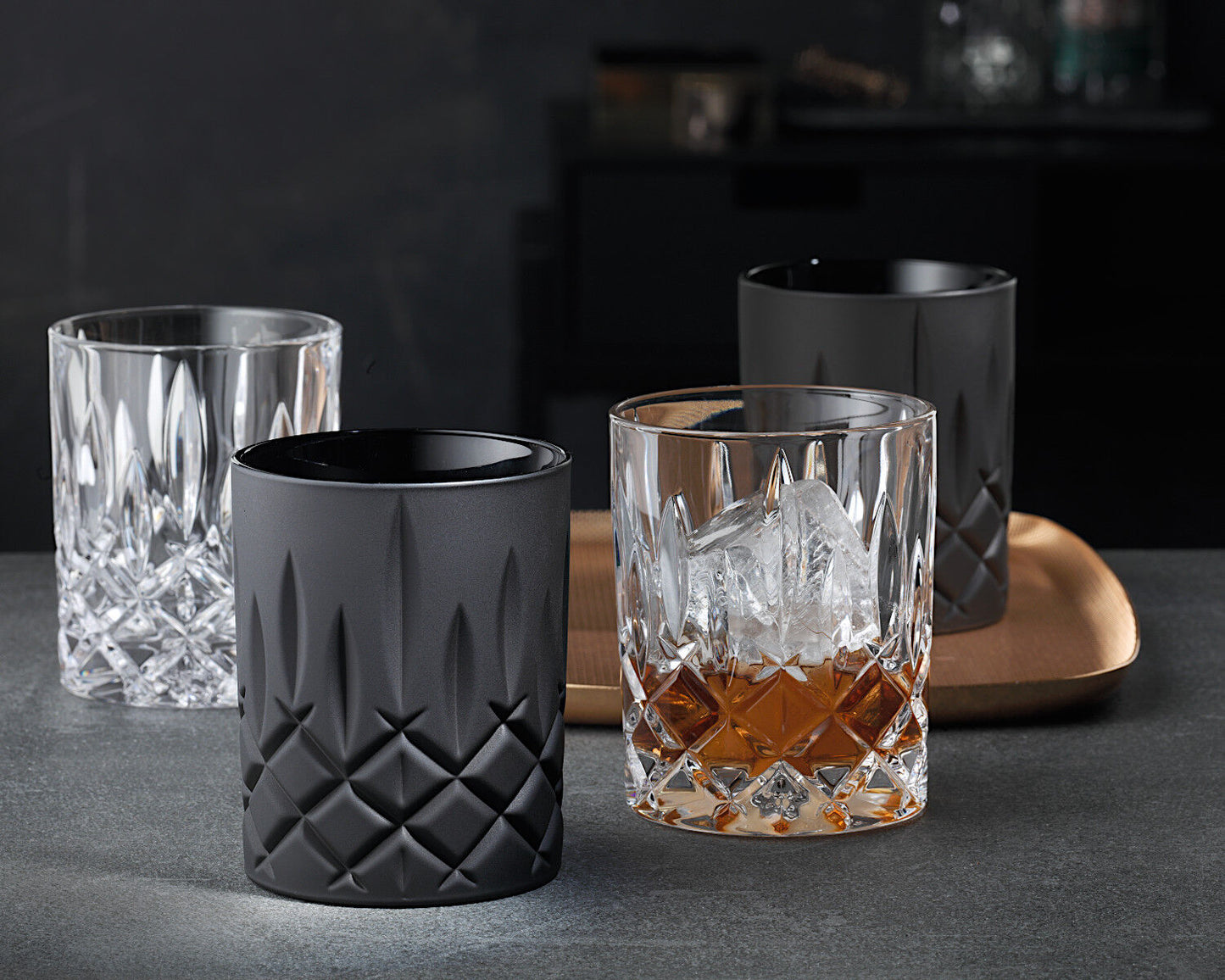 NACHTMANN 105394 NOBLESSE Whisky Tumbler SCHWARZ 2er Set – Bild 6
