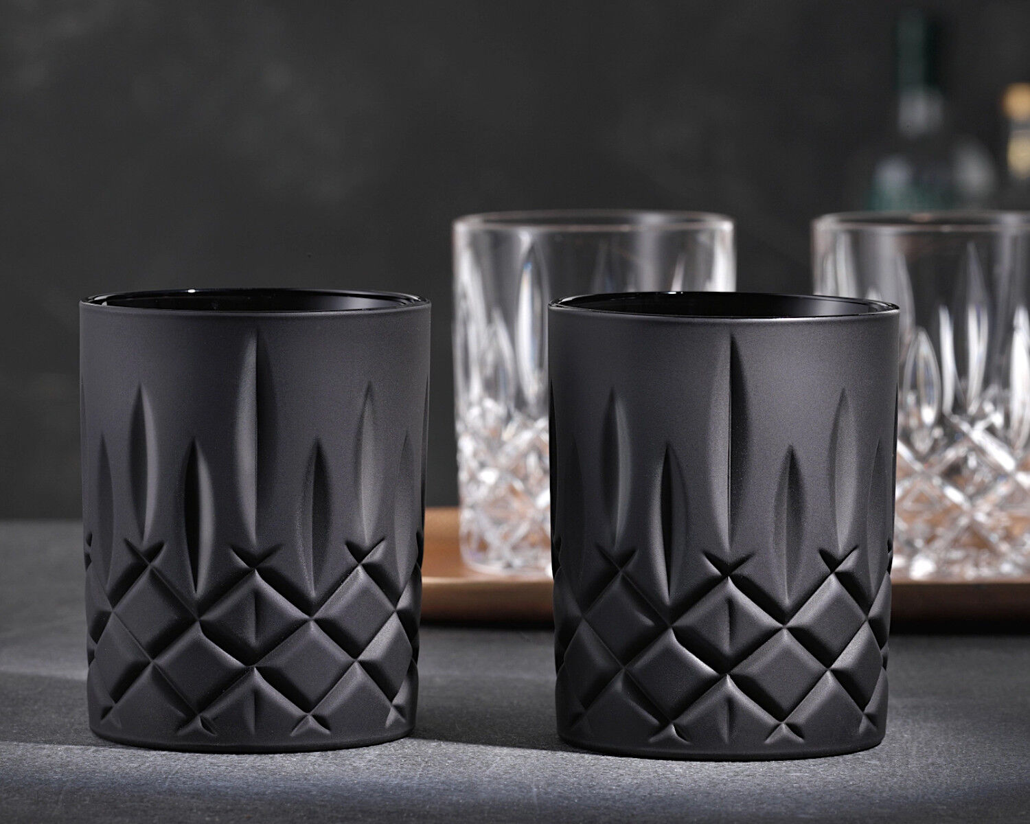 NACHTMANN 105394 NOBLESSE Whisky Tumbler SCHWARZ 2er Set – Bild 5
