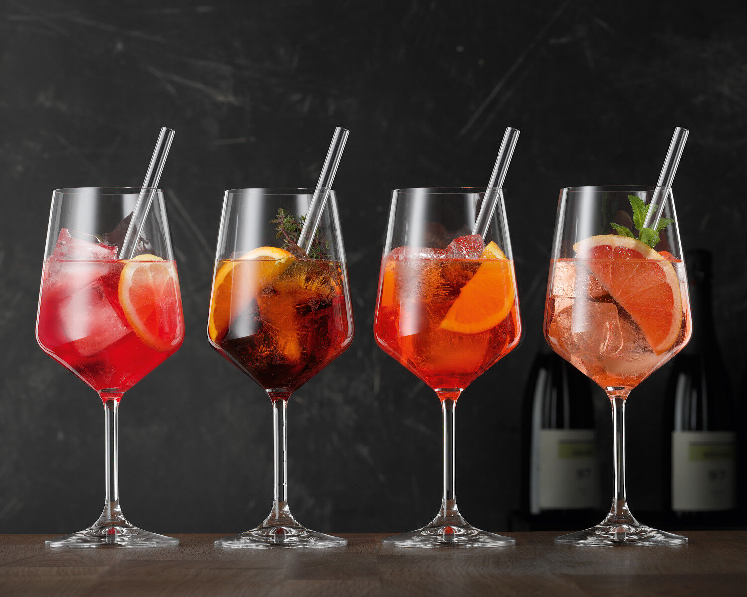 NACHTMANN 105438 TASTES GOOD Cocktail/Spritz Gläser 4er Set und Glastrinkhalme – Bild 6