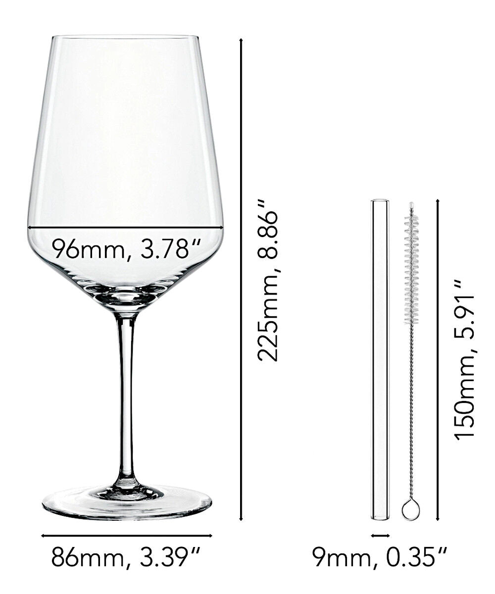 NACHTMANN 105438 TASTES GOOD Cocktail/Spritz Gläser 4er Set und Glastrinkhalme – Bild 2