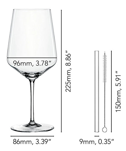 NACHTMANN 105438 TASTES GOOD Cocktail/Spritz Gläser 4er Set und Glastrinkhalme – Bild 2