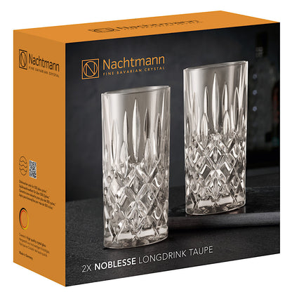 NACHTMANN 105713 NOBLESSE Longdrinkglas TAUPE 2er Set – Bild 4