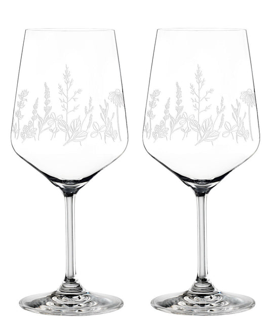 NACHTMANN 105722 TATTOO BOTANICAL WHITE Spritz/Wein Glas 2er Set