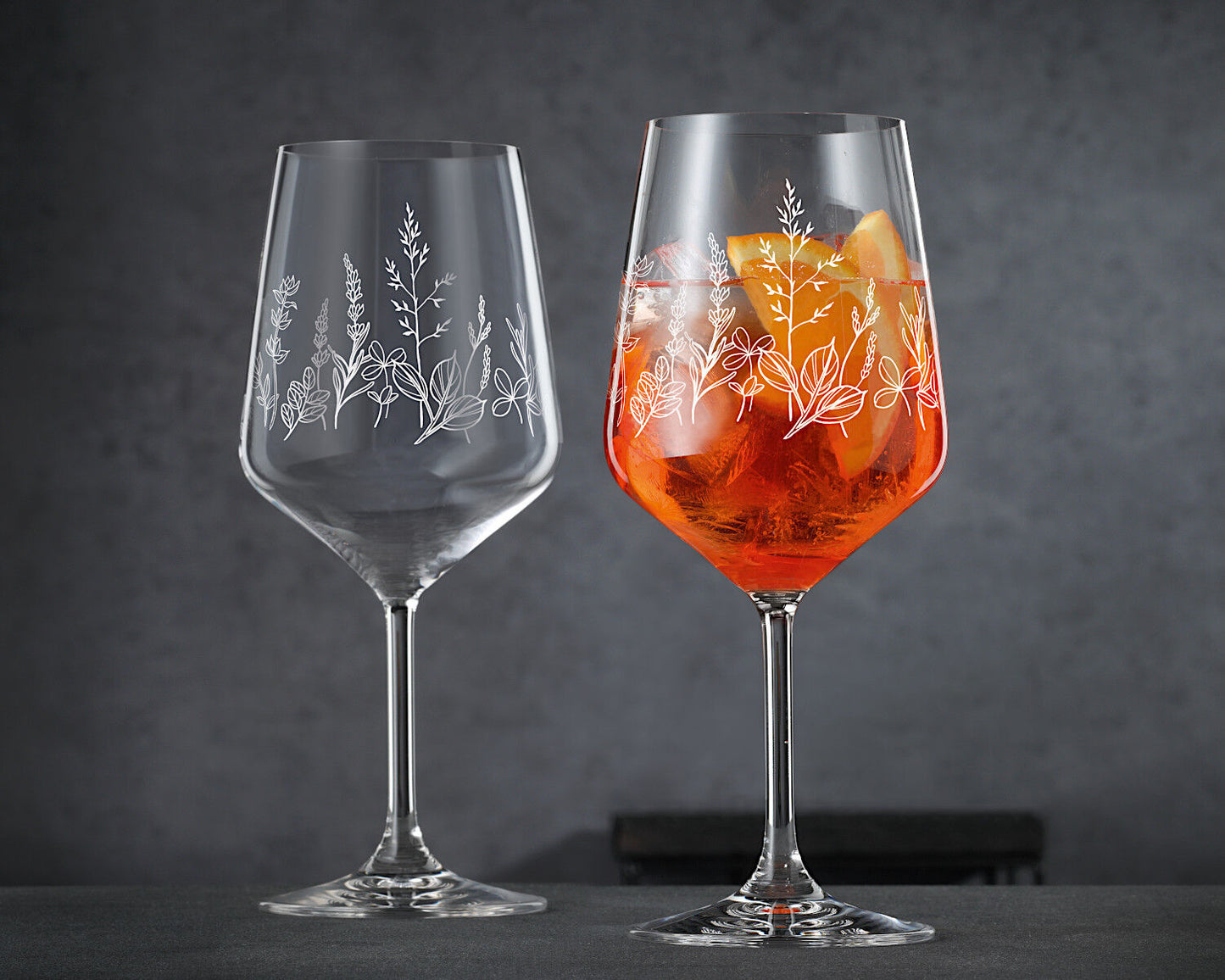 NACHTMANN 105722 TATTOO BOTANICAL WHITE Spritz/Wein Glas 2er Set – Bild 5