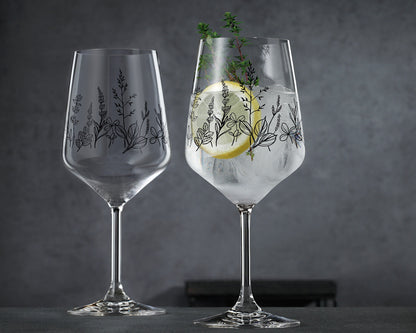 NACHTMANN 105723 TATTOO BOTANICAL BLACK Spritz/Wein Glas 2er Set – Bild 5