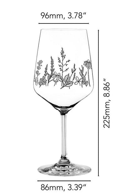 NACHTMANN 105723 TATTOO BOTANICAL BLACK Spritz/Wein Glas 2er Set – Bild 2