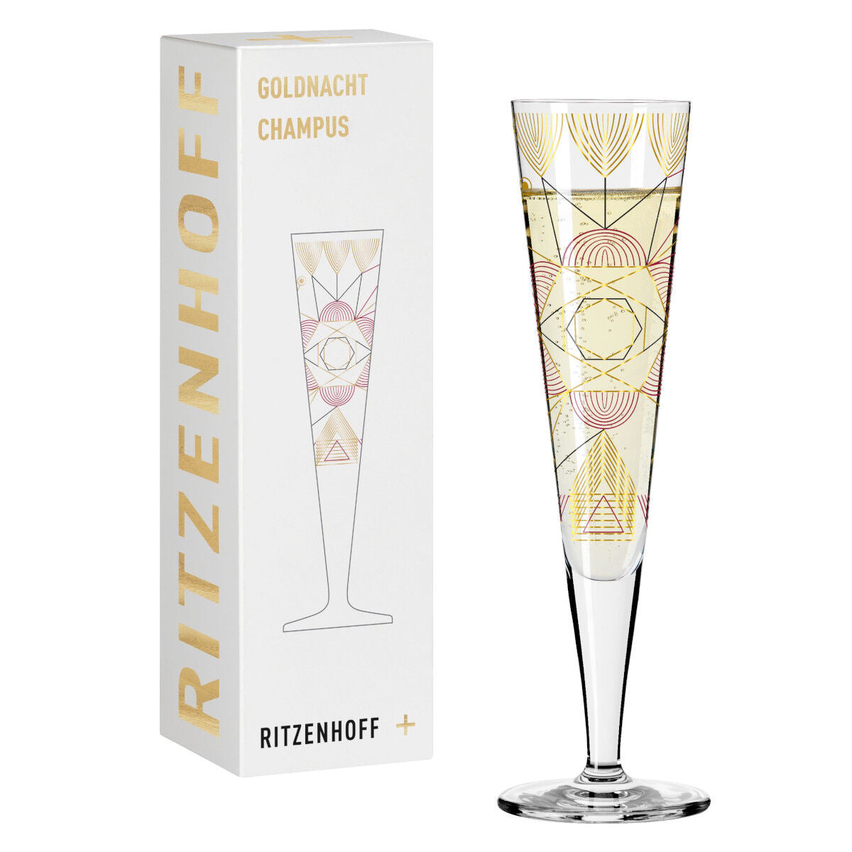 Ritzenhoff 1071026 Champagnerglas #26 GOLDNACHT Werner Bohr 2022