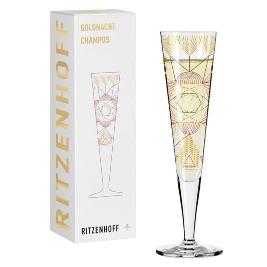 Ritzenhoff 1071026 Champagnerglas #26 GOLDNACHT Werner Bohr 2022