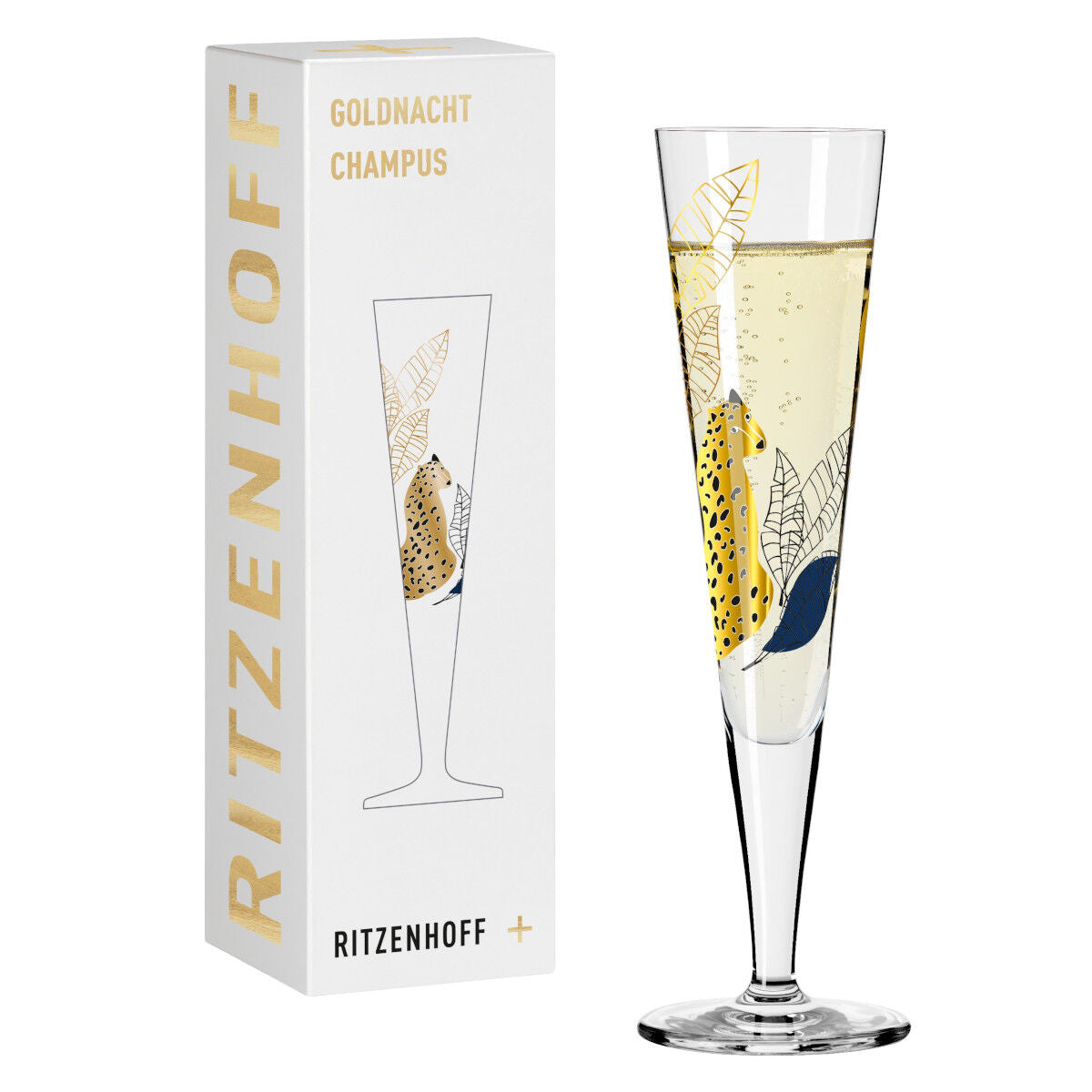 Ritzenhoff 1071033 Champagnerglas #33 GOLDNACHT Concetta Lorenzo 2023 in Geschenkbox