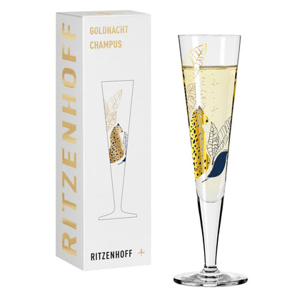 Ritzenhoff 1071033 Champagnerglas #33 GOLDNACHT Concetta Lorenzo 2023 in Geschenkbox