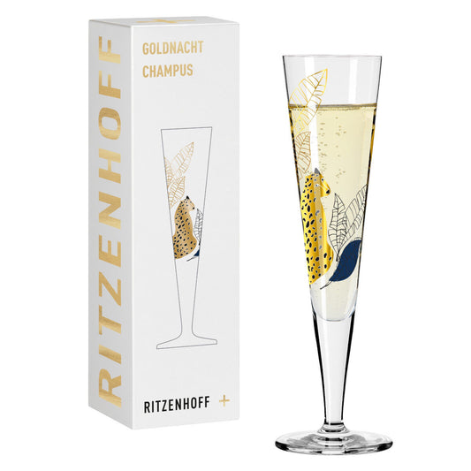 Ritzenhoff 1071033 Champagnerglas #33 GOLDNACHT Concetta Lorenzo 2023 in Geschenkbox
