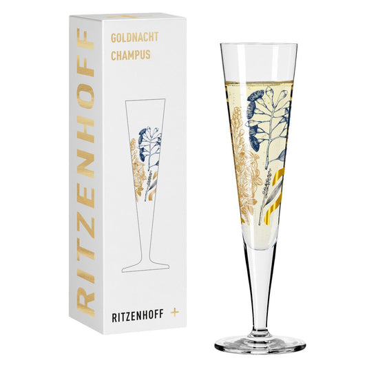 Ritzenhoff 1071034 Champagnerglas #34 GOLDNACHT Concetta Lorenzo 2023 in Geschenkbox
