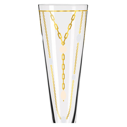 Ritzenhoff 1071039 Champagnerglas #39 GOLDNACHT Champus Nathalie Jean 2024 in Geschenkbox