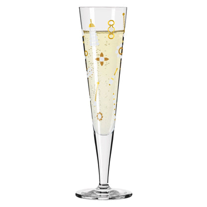 Ritzenhoff 1071040 Champagnerglas #40 GOLDNACHT Champus Nathalie Jean 2024 in Geschenkbox