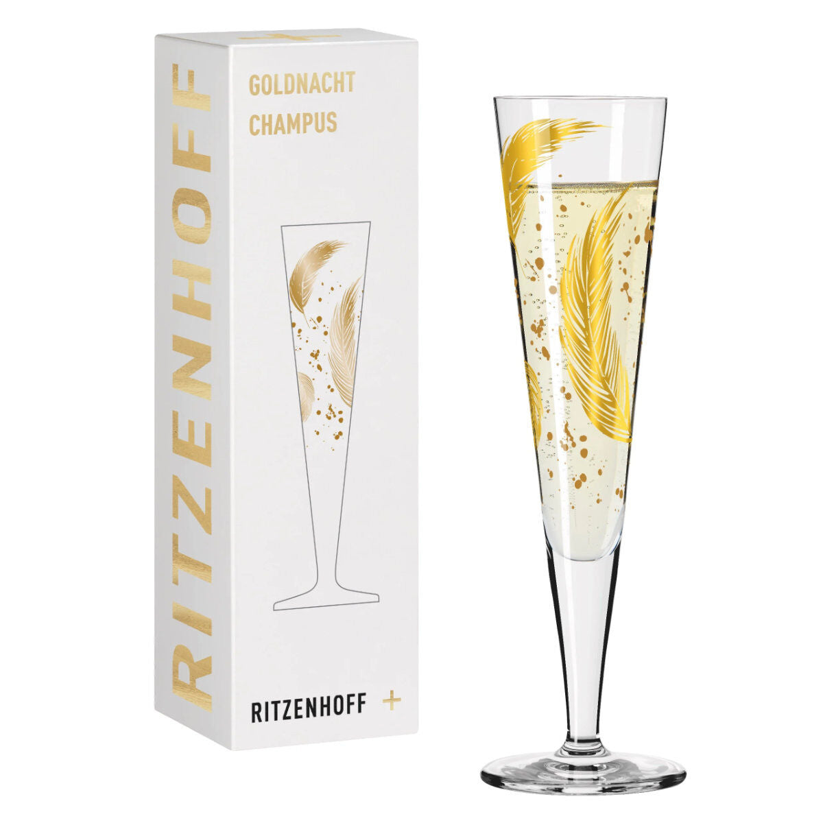 Ritzenhoff 1071042 Champagnerglas #42 GOLDNACHT Champus Andrea Arnolt 2024 in Geschenkbox