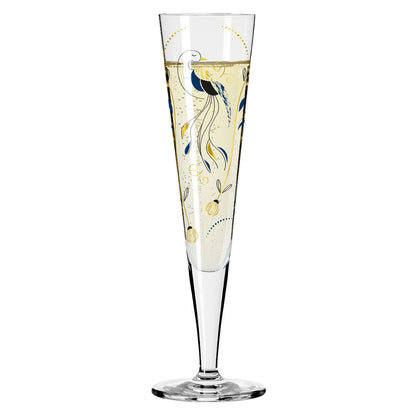 Ritzenhoff 1071043 Champagnerglas #43 GOLDNACHT Champus Christine Kordes 2024 in Geschenkbox