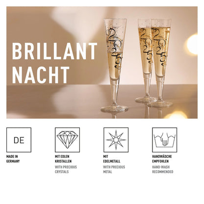 Ritzenhoff 1079015 BRILLANTNACHT Champus Jahrgangsglas 2025 Ana Vasconcelos / Celebration Champagnerglas