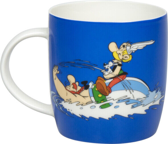 KÖNITZ Becher Asterix Schwimmen - Nager - 400 ml / Asterix & Obelix Motivtasse – Bild 2