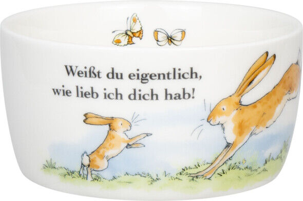 KÖNITZ Müslischale Weißt du eigentlich, wie lieb ich dich hab? 380 ml aus Porzellan