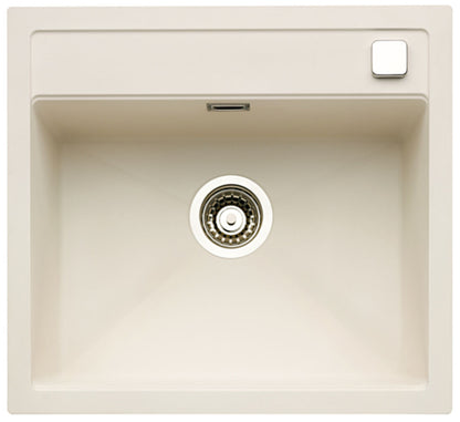 NABER Spüle ANGOLA 56 mit Drehexcentergarnitur verchromt / Auflagespüle / Einzelbecken / 60 cm Schrankbreite – Bild 7