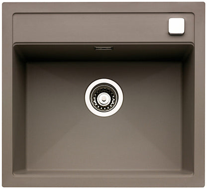 NABER Spüle ANGOLA 56 mit Drehexcentergarnitur verchromt / Auflagespüle / Einzelbecken / 60 cm Schrankbreite – Bild 5