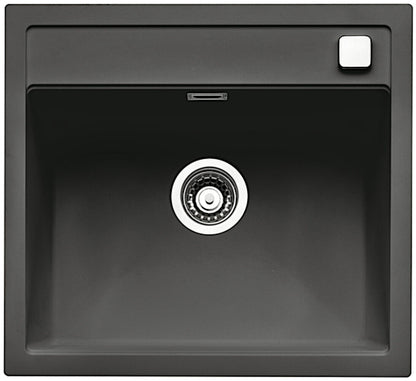 NABER Spüle ANGOLA 56 mit Drehexcentergarnitur verchromt / Auflagespüle / Einzelbecken / 60 cm Schrankbreite – Bild 10