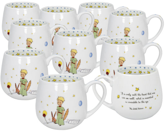 10er SET KÖNITZ Kuschelbecher THE LITTLE PRINCE - Secret - (EN) 420 ml, Porzellan / Motivbecher